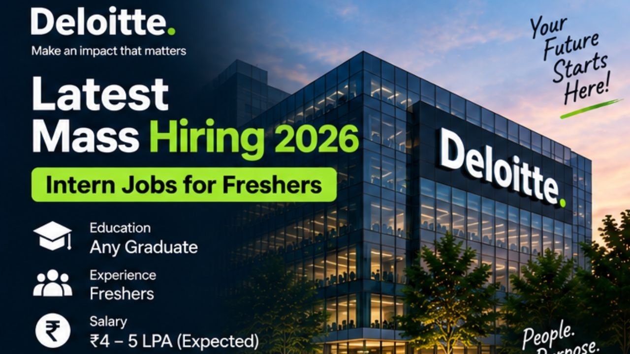 Deloitte Latest Mass Hiring 2026 for Freshers