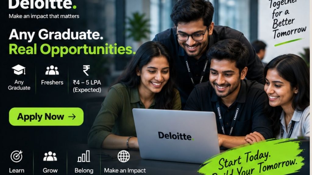 Deloitte Latest Mass Hiring 2026 for Freshers