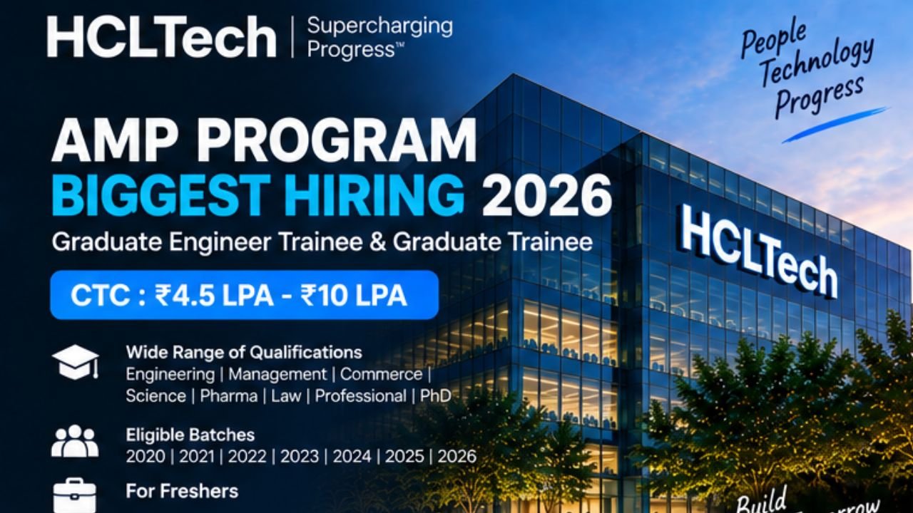 HCLTech AMP Program Biggest Hiring 2026