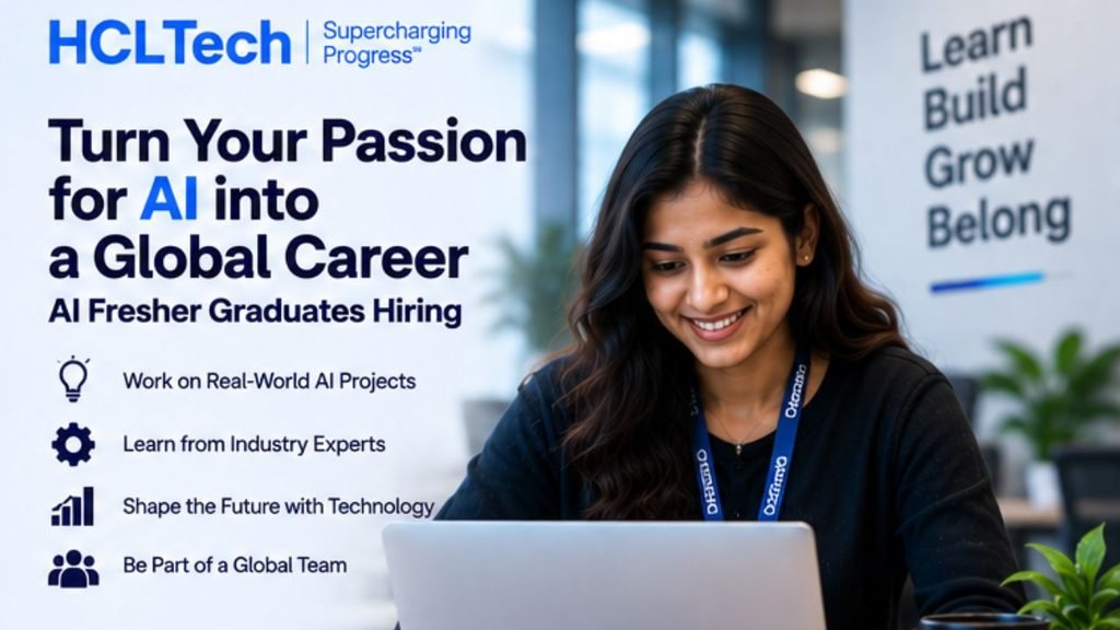 HCLTech New Freshers Hiring 2026