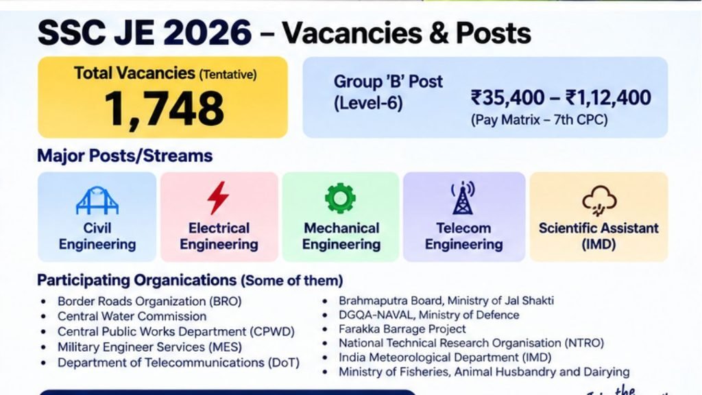 SSC JE Recruitment 2026