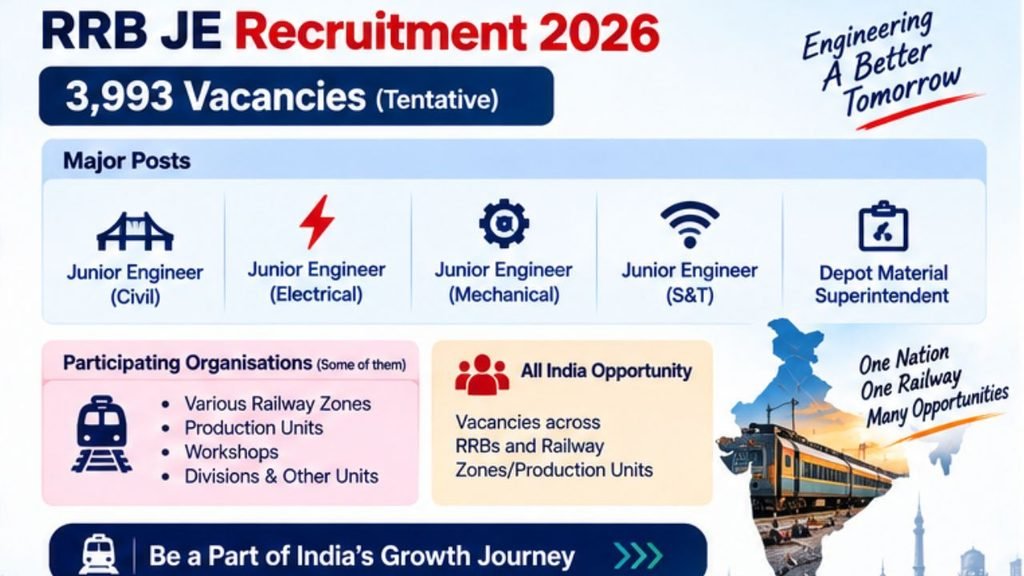 RRB JE Recruitment 2026